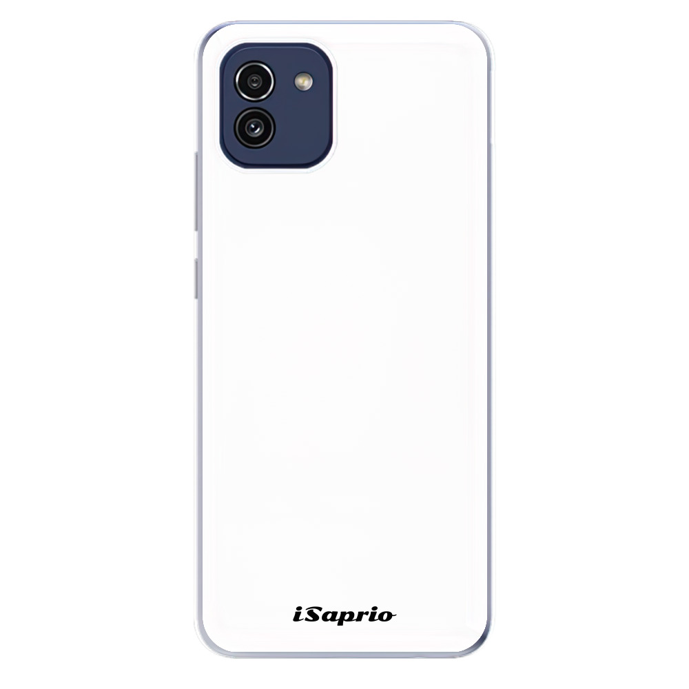 Odolné silikonové pouzdro iSaprio - 4Pure - bílý - Samsung Galaxy A03
