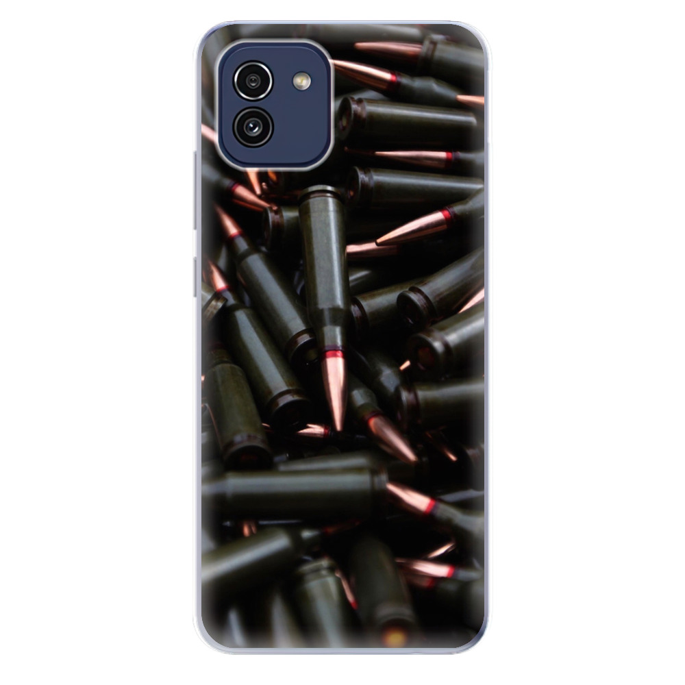 Odolné silikonové pouzdro iSaprio - Black Bullet - Samsung Galaxy A03