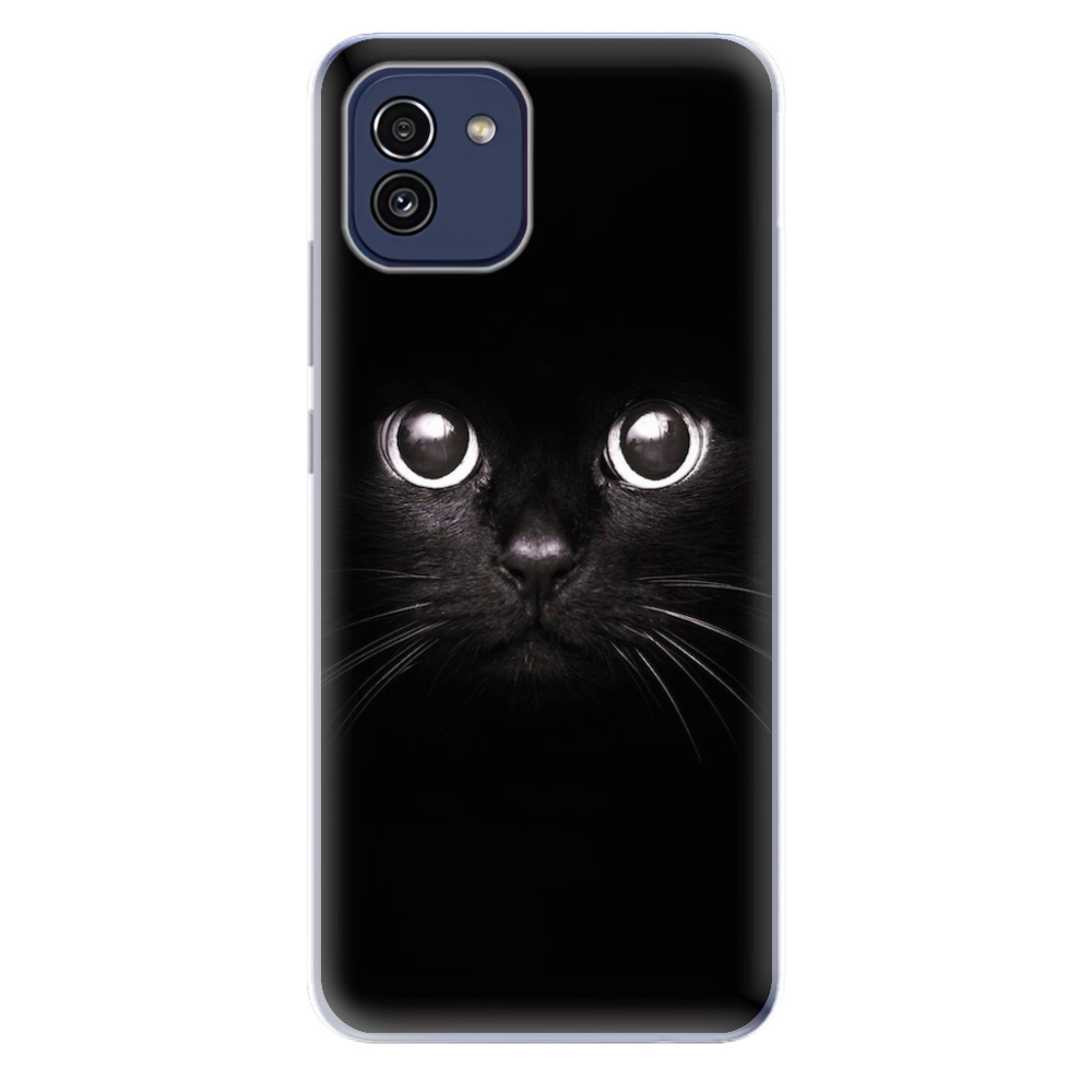 Odolné silikonové pouzdro iSaprio - Black Cat - Samsung Galaxy A03