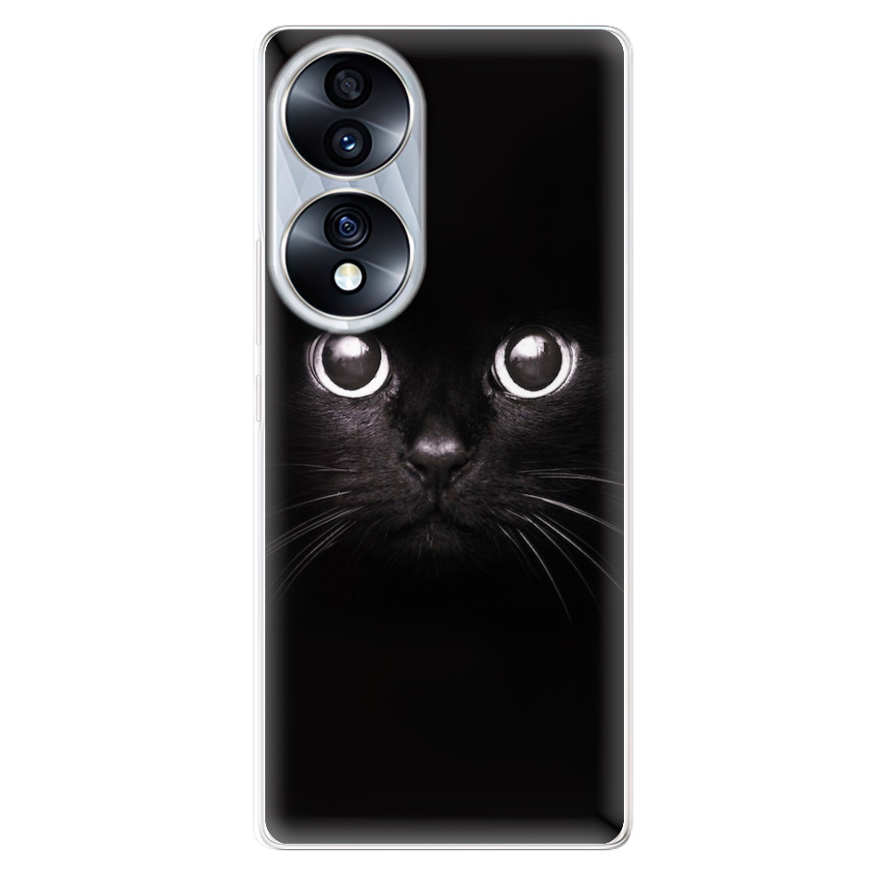 Odolné silikonové pouzdro iSaprio - Black Cat - Honor 70