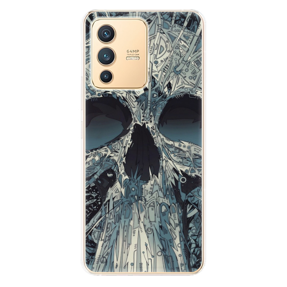 Odolné silikonové pouzdro iSaprio - Abstract Skull - Vivo V23 5G