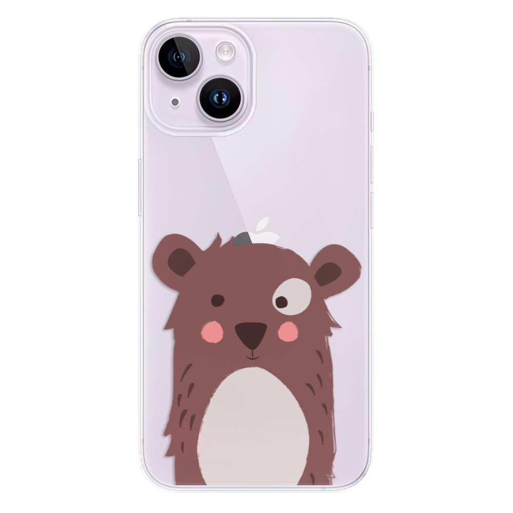 Odolné silikonové pouzdro iSaprio - Brown Bear - iPhone 14