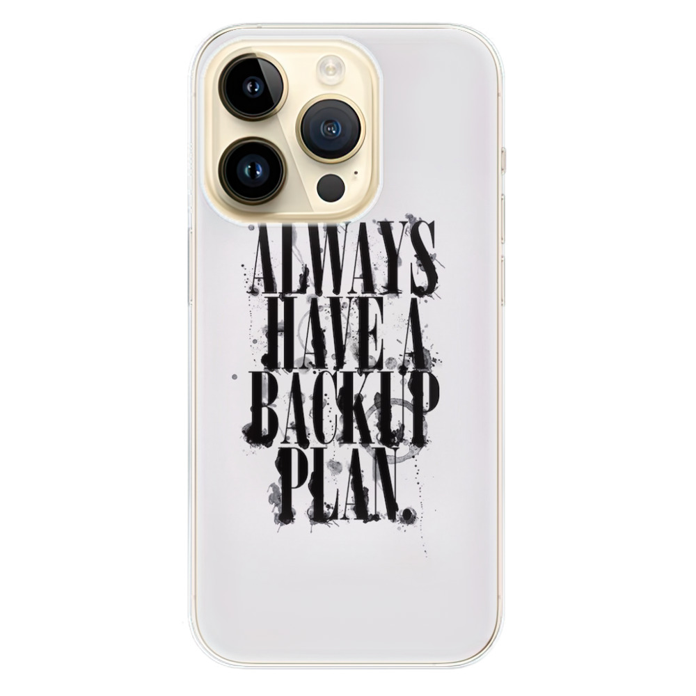 Odolné silikonové pouzdro iSaprio - Backup Plan - iPhone 14 Pro
