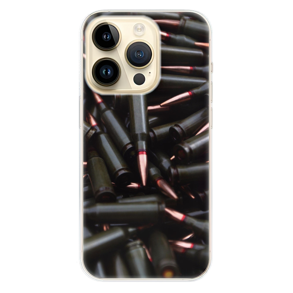 Odolné silikonové pouzdro iSaprio - Black Bullet - iPhone 14 Pro