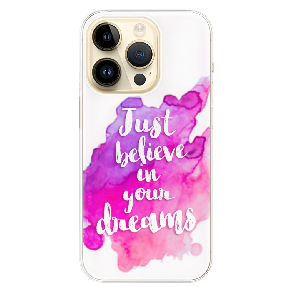 Odolné silikonové pouzdro iSaprio - Believe - iPhone 14 Pro