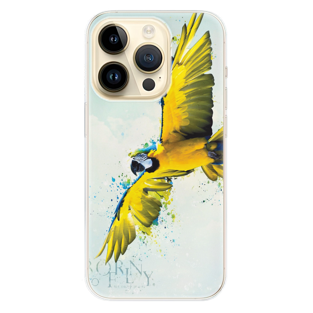 Odolné silikonové pouzdro iSaprio - Born to Fly - iPhone 14 Pro