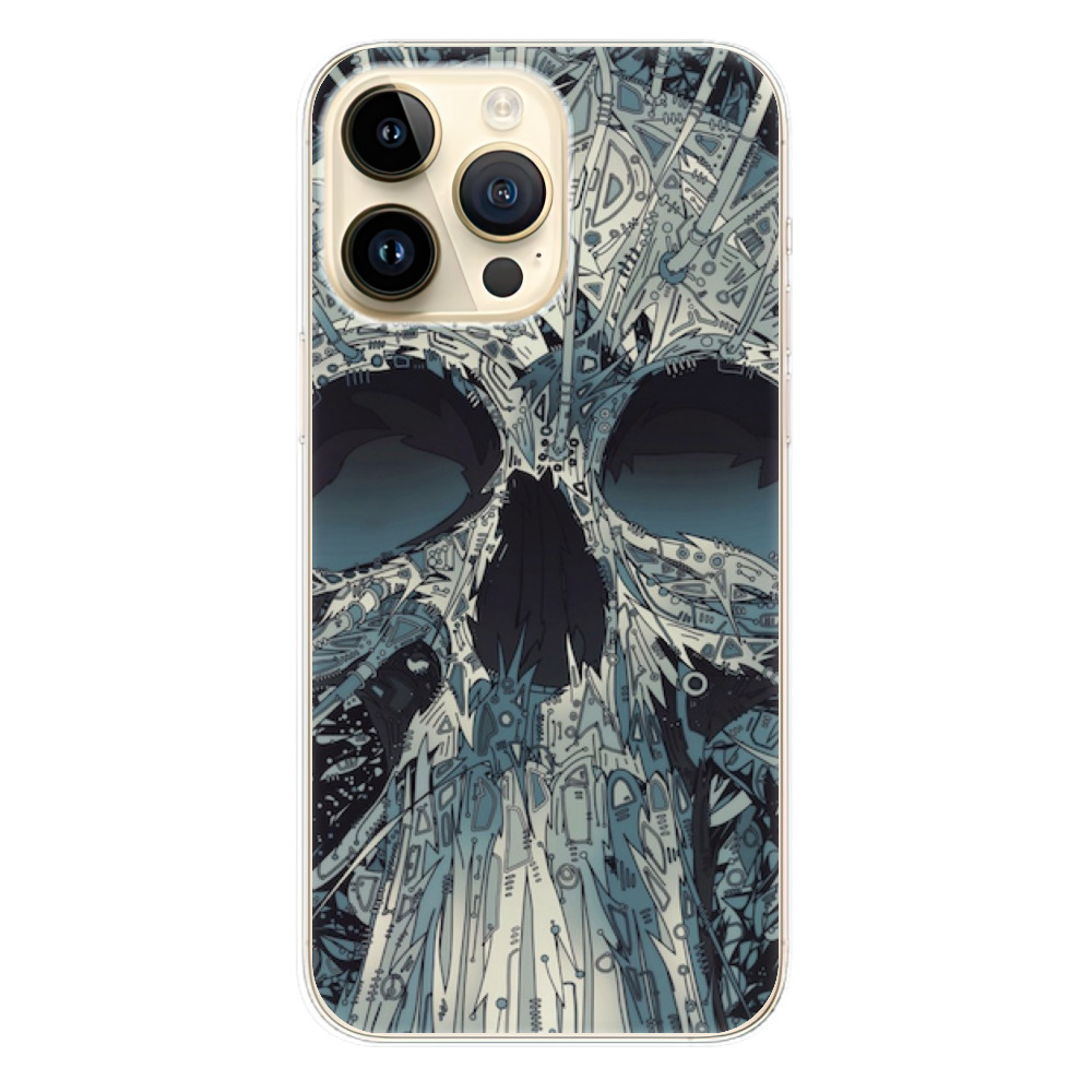 Odolné silikonové pouzdro iSaprio - Abstract Skull - iPhone 14 Pro Max
