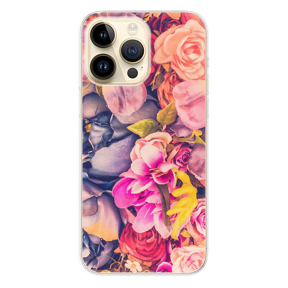 Odolné silikonové pouzdro iSaprio - Beauty Flowers - iPhone 14 Pro Max