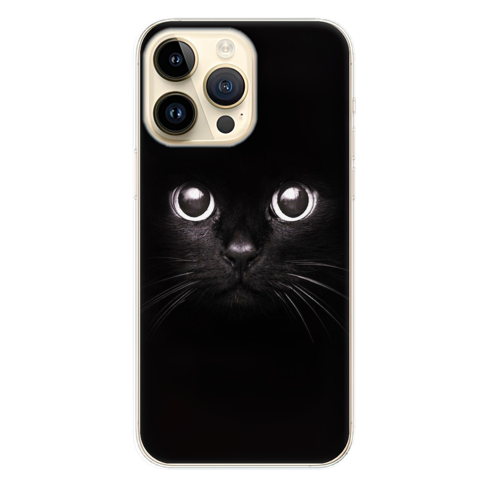 Odolné silikonové pouzdro iSaprio - Black Cat - iPhone 14 Pro Max