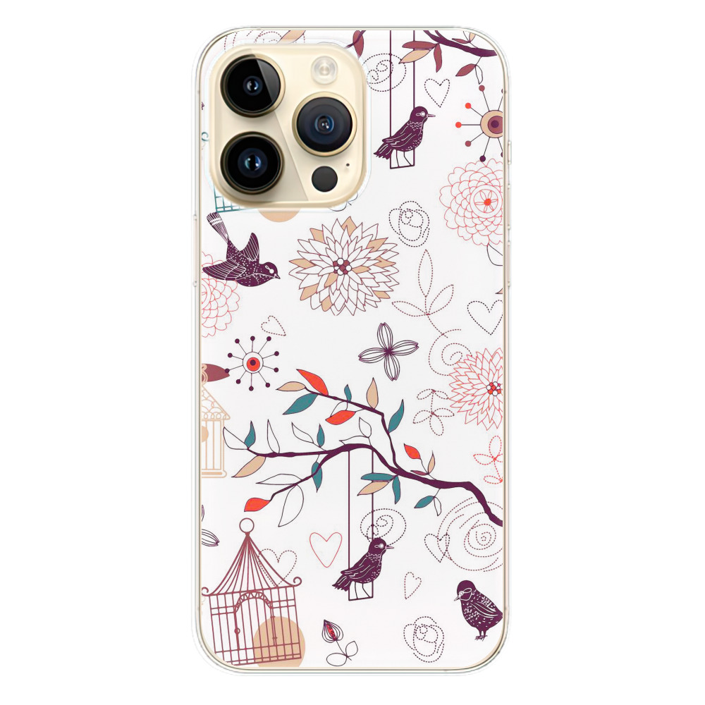 Odolné silikonové pouzdro iSaprio - Birds - iPhone 14 Pro Max