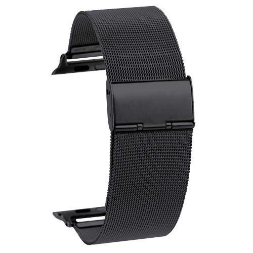 Kovový pásek / řemínek iSaprio Milanese Classic pro Apple Watch 38mm černý